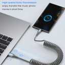 Coiled USB C Cable 2pack 3.3ft, USB A to USB C Cable for Car, Fast Charger Cord for iPhone 17 16 15 Pro Max Plus Samsung Galaxy S26 S25 S24 S23 S22 S21 S20 Note 20 10 9 Flip A54 A15 A14 Pixel LG Moto