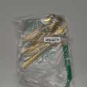 20 Piece Gold Silverware Set, Stainless Steel Flatware Set for 4 Food Grade Cutlery Utensil Set Include Knife Fork Spoon Mirror Polished Dishwasher Safe