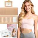 20pcs Castor Oil Patches, Disposable Individually Packaged Castor Oil Pack Wrap with Anti Leakage Cotton Pad for Belly/Feet/Knee (Oils Not Included), 5.1" x 3.9"