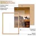 A PLUS MAX 20x27 Picture Frame Natural Light Weight Wall Mount