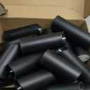 24 Pack Halloween Decoration Flickering Flameless Candles, Battery Operated LED Pillar Candles with Remote Control and Timer.for Home Decor (D2.2 xH 5" 6" 7" Black)