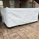 TRANSHIELD Heavy Duty Outdoor Furniture Cover – Sun Protection for Summer Sun, Durable, Weather-Resistance for Outdoor Furniture | Water & Dust Resistant, Easy to Use & Secure Fit (85" x 85" x 40")