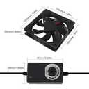 2PCS Blower Cooling Fan 120x25mm 110V 220V AC Powered Cooling Fan Dual-Ball Bearings 3 to 12V Speed Controller Fan for Receiver DVR Compatible with PlayStation Xbox Component