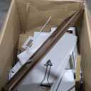 DWVO Coffee Bar Cabinet with Mini Fridge Space Storage & Charge Station, Wall-Mounted Kitchen Pantry Cabinets with Glass Doors & Wine Storage & Glass Racks for Home Living Dining Room, White Walnut