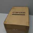 CAROTE 14 Pieces Knife Set with Block, Forged, High Carbon Stainless Steel Sharp Blade Block Knife Set, Dishwasher Safe Cutlery, Cream