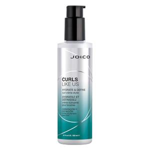 Joico Curls Like Us Hydrate & Define Curl Crme Styler | For Curly Hair | Reduce Frizz & Breakage | Define Textures | Thermal Protection | With Moringa Seed & Algae Oil | 6.7 Fl Oz