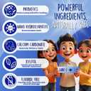 LOL Kids Toothpaste No Fluoride, Nano Hydroxyapatite Toothpaste, Probiotics, Xylitol Tooth Paste Kids | Remineralizing | Natural | Plant-Based Foam | Pasta De Dientes para Nios (Blueberry 3.5oz)