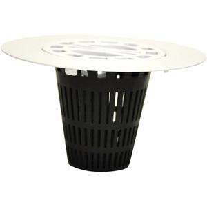 DANCO Hair Catcher for Stand-Alone Shower Drain Cover | 3-inch Shower Drain Openings | Strainer Snare | White (10533)