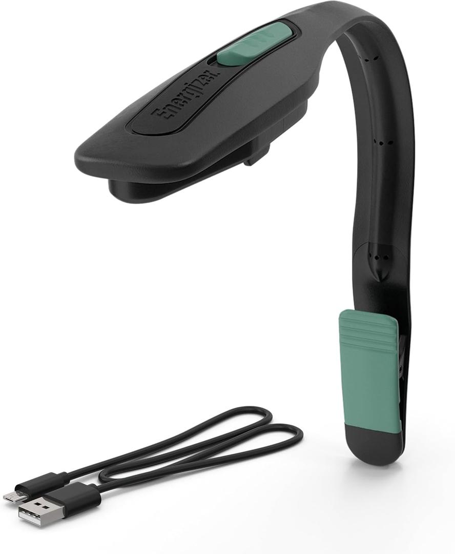 Energizer Flex-R LED Rechargeable Book Lights for Reading at Night, Reading Light with Warm LED Color, Long-Lasting and Lightweight Reading Lamp