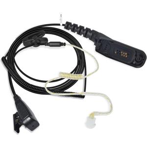 HYS APX 6000 APX 7000 APX 8000 in-Ear Balanced Armature Dynamic Single Ear Earpiece with PTT&Mic, 1 Wire Police Tactical Earpiece for Motorola APX4000 XPR 7550e Handheld Portable Two Way Radio