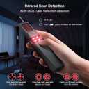 2 x Hidden Camera Detectors, 2025 Upgraded Camera Detector, 5 in 1 Mode Camera Detector Spy Camera Finder Bug Detector, RF Detector, GPS Detector Spy, Video Listening Device Detector for Travel/Hotel