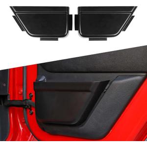 JeCar Rear Door Storage Pockets Organizer Box for 2011-2018 Jeep Wrangler JK 4-Door, Net Replacement, Interior Accessories, Black