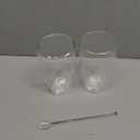 Joeyan 13.5oz Large Double Wall Glass Coffee Mugs with Spoon Set of 2- Insulated Thermal Latte Glasses for Hot or Cold Drinks- Clear Glass Coffee Cup for Espresso Ice Tea Cappuccino Macchiato Juice