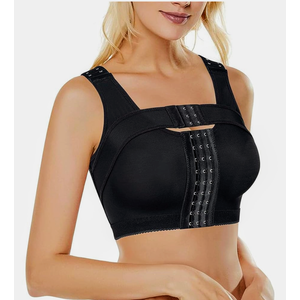 BRABIC Womens' Front Closure Post-Surgery Posture Corrector Bra Shaper Tops with Breast Support Band Size XL