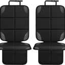 Car seat Protector 2 mesh Pocket Waterproof car seat Covers, Universal Size, Baby, pet, Children's car seat Protector, Anti Slip Bottom (2 Pieces)