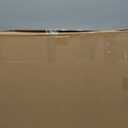 LZRS 2-Panel Wooden Free Standing Foldable Dog Gate Indoor – Solid Hardwood 24" High, Step-Over Safety Pet Gate for Doorways, Stairs & Small Spaces - Indoor Use, Natural