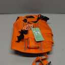 Kuoser Dog Life Jacket High Flotation, Reflective Dogs Life Vest for Swimming Boating, Adjustable Small Medium Large Dog lifejacket, Lightweight Dogs Life Preserver Rescue Handle Spring Summer Pool (Small (Chest Girth:16.9-21.3''), Orange)