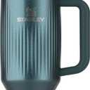 STANLEY Quencher H2.0 Tumbler with Handle and Straw 40 oz | Flowstate 3-Position Lid | Cup Holder Compatible for Travel | Insulated Stainless Steel Cup | BPA-Free | Fluted Marina Shine