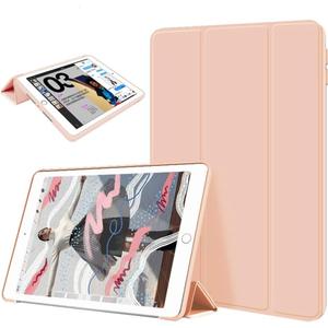 Case for iPad (A16) 11th Generation 11 Inch 2025, iPad 10th Generation 10.9 inch 2022, Slim Silicone Trifold Stand Case, Auto Sleep/Wake, Portable Soft Cute Smart Folio Protective Cover (Pink)