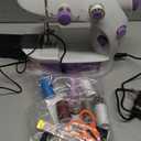 Mini Sewing Machine for Beginners-Maquina de Coser, Easy Automatic Sewing Machine with Extension Table, Household Electric Portable Sewing Tool with Sewing Kit, Small, for All Age, Kids or Adults