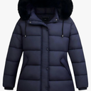 Women's Plus Size Down Coat| Waterproof, Windproof, Detachable Hood, Flannel Lined 3XL