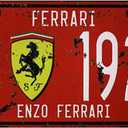 Metal Tin Signs car Plate enzo Ferrari Bar Pub Cafe Home Decor Retro Poster Vintage Wall 6 x 12 inches