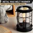 Electric Wax Melt Warmer,Wax Warmer for Scented Wax Melts,Candle Wax Burner Fragrance Warmer and Vintage Light Bulbs,Wax Melt Melter for Rustic Home Decor, Office, Birthday Gifts