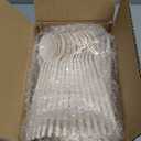 Supernal 180pcs Plastic Silverware Heavy Duty Ivory Plastic Utensils Cutlery Disposable Beige Party Silverware Include 60 Forks,60 Knvies,60 Spoons Disposable Cutlery for Party,Wedding,New Year