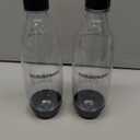 SodaStream Sparkling Water Machines Bottles 1 Twin Pack, 2 x 1 Litre, Black