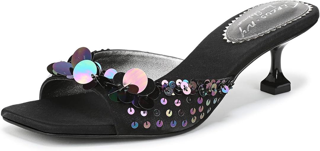 Circus NY by Sam Edelman Women's Juliana Heeled Sandal, Black, 11