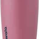 Owala SmoothSip Slider Insulated Stainless Steel Coffee Tumbler, Reusable Iced Coffee Cup, Hot Coffee Travel Mug, BPA Free 12 oz, Purple/Pink (Crochet Queen)