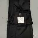 Biscaynebay Fabric Shower Narrow Stall Liners 48" Width by 72" Length, Black Water Resistant Bathroom Curtains, Rust Resistant Grommets (8 Holes) Weighted Bottom Machine Washable