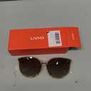Livho Polarized Sunglasses, Retro & Oversized Shades for Women with Round Lenses