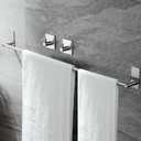Taozun Towel Bar - 32 Inch Towel Holder with 2 Packs Adhesive Hooks, Hand Towel Rack Stick on Wall, Stainless Steel Bathroom Hardware Accessory Kit