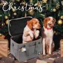 Dog Travel Bag for Traveling| Week Away/Overnight Dog Travel Accessories with Multi-Function Pockets| Travel Set for Dogs and Cats|Ideal Pet Diaper Bag and Pet Gift Kit(Grey)
