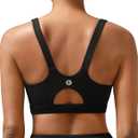 RUNNING GIRL Sports Bra for Women High Support, Molded Cup High Impact Sports Bras for Women Workout Yoga Bra (Large, Black)