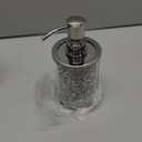 Sumnacon Soap Dispenser Bathroom Sparkling Hand Dispenser with Stainless Pump,Silver Crushed Diamond Dish Soap Dispenser for Kitchen Decorative Soap Dispensers for Kichen Sink Bathroom Countertop