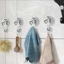 2pcs Suction Cup Hooks No Drilling for Bathroom/Kitchen/Window Glass & All Indoor Spaces