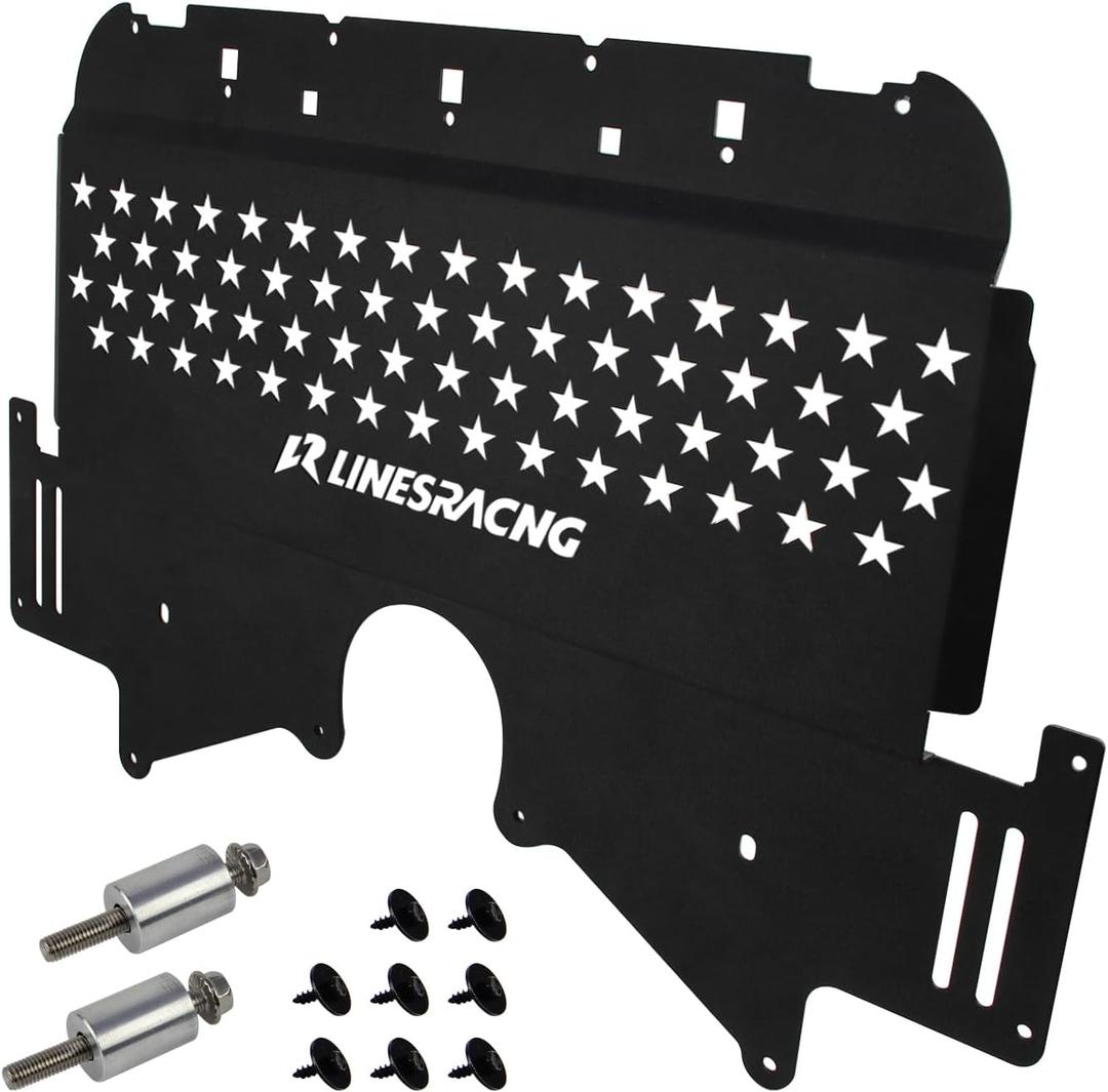 Oil Cooler Skid Plate Compatible with BMW G80 G82 M3 M4 G87 M2 2021-2024 Aluminum Black