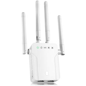 WiFi Extender Signal Booster,WiFi Extender, 5G WiFi Booster with 1200Mbps Dual Band(Up to 10000sq. ft for 55+ Devices), WiFi Repeater with 4 Antennas 360° Coverage, WPS 1-Tap Setup & Ethernet Port