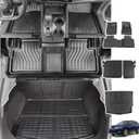 Xipoo Floor Mat Compatible with 2021-2025 Nissan Rogue Floor Mat Cargo Mat Backrest Mat Replacement for 21-25 Nissan Rogue Accessories (Fit 2021-2025 Nissan Rogue,Cargo Mat+Backrest Mats+Floor Mats)