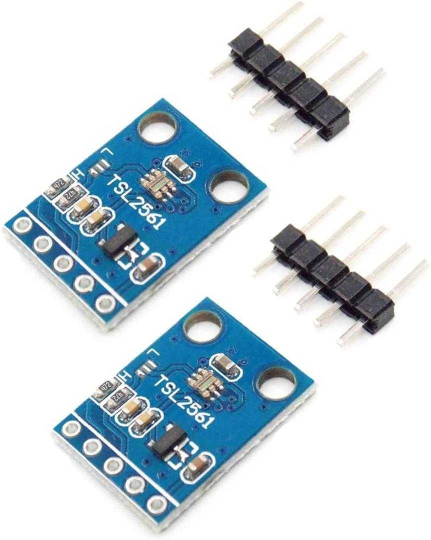 HiLetgo 2PCS TSL2561 Luminosity Sensor Infrared Light Brightness Sensor Luminance Sensor