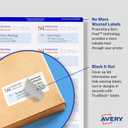 Avery Printable Shipping Labels with Sure Feed, 3.5" x 5", White, 100 Blank Mailing Labels (8168)