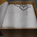 Bioweaves 100% Organic Cotton Mattress Pad Cover, GOTS Certified Cooling 300GSM Quilted Fitted Mattress Topper & Protector with Soft Cotton Wadding - White, 20 Inch Deep Pocket, Queen