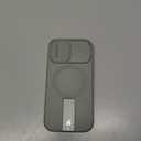 SURITCH for iPhone 17 Case with Camera Control Cover, Camera Slide Cover and Adjustable Kickstand, Compatible with MagSafe, Shockproof Bumper Protective Cases 6.3 Inch, Green