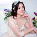 LACGO 48 PCS Fake Flowers Heads - Artificial Flower Heads Bulk Silk Faux Flower for Crafts Cake Blossom Wreath Garland Bouquets for Crafts Wedding Bridal Party Baby Shower Home Decoration(Blue)