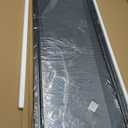 Delma Arched Mirror Full Length,Standing Mirror Full Body,Large Floor with Stand for Wall Entryway Door Bedroom Bathroom Living Room (56"L x 15"W, Black Frame)