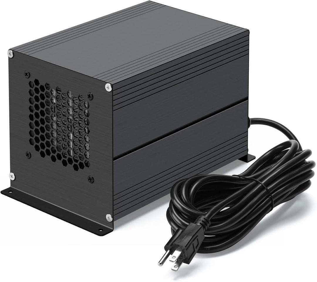 Boat Engine Compartment Heater, 650W Haoguo Bilge Heater Equipped with Self-Regulating PTC Element, for Boats Up to 500 Cubic Feet, Prevents Cabin Pump from Freezing (Black)