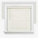 CHICOLOGY Cordless Mini Blinds, 1 Inch Vinyl Window Blinds, Room Darkening & Privacy, Easy Install with Adhesive Brackets, Child Safe, for Windows, Doors & Campers, Alabaster,22.5" W x 72" H