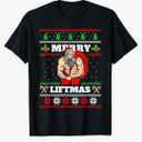 Sexy Muscles Santa Claus T-Shirt, XL